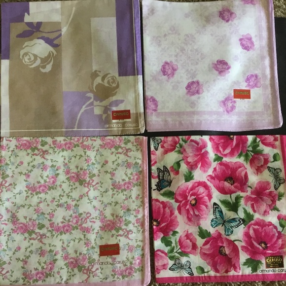 - NWT ARMANDO CARUSO HANDKERCHIEF - Picture 7 of 9